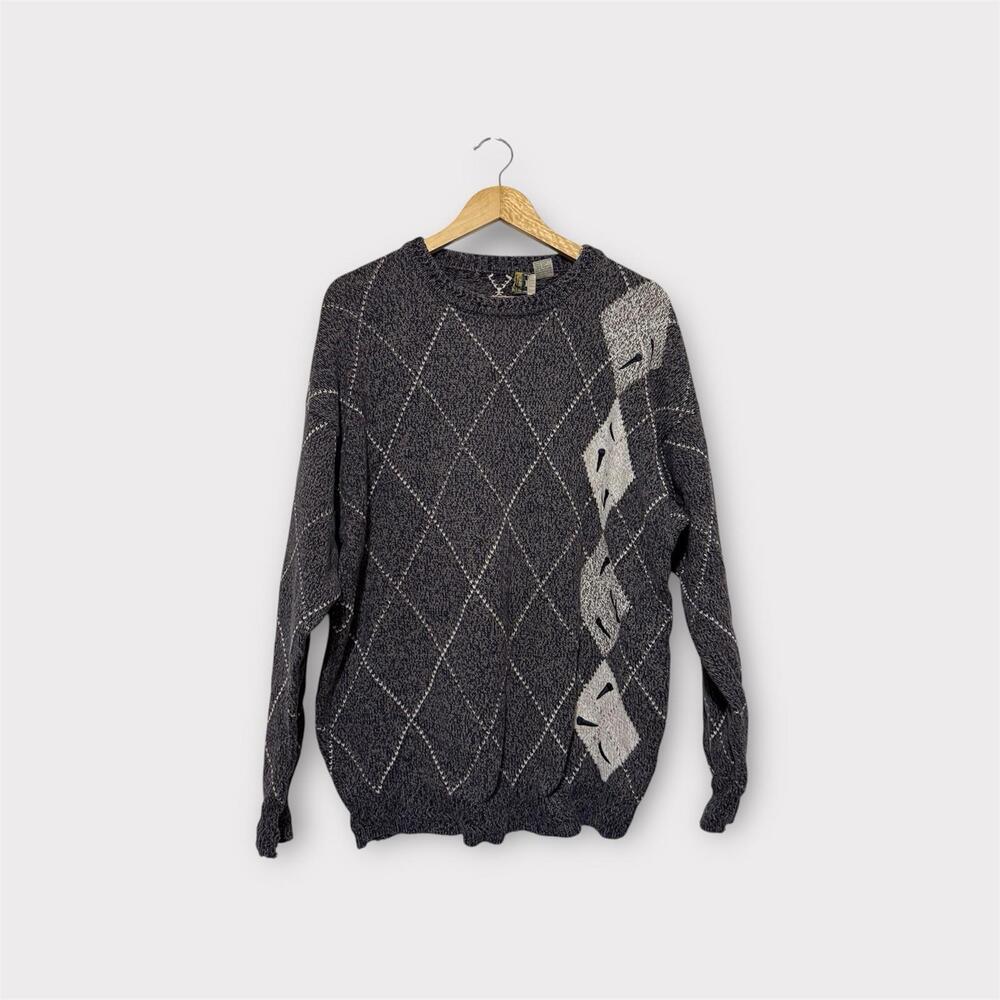 Vintage IZOD Cotton Knit Pullover Sweater Size L Men’s